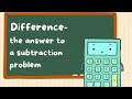Basic Arithmetic Operations and Vocabulary