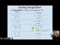 Solving 1 and 2 Step Inequalities