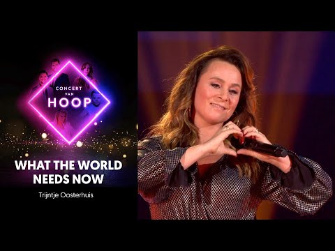 "In deze tijd kunnen we we wel wat liefde gebruiken. Trijntje Oosterhuis zong erover tijdens het Concert van hoop, live in Ahoy: 'What the world needs now'.