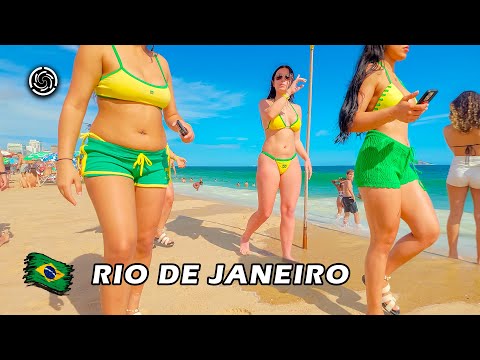 This was the LAST DAY of 2024 on the BEACH in RIO DE JANEIRO 🇧🇷 Brazil — Leblon Beach 【 4K UHD 】