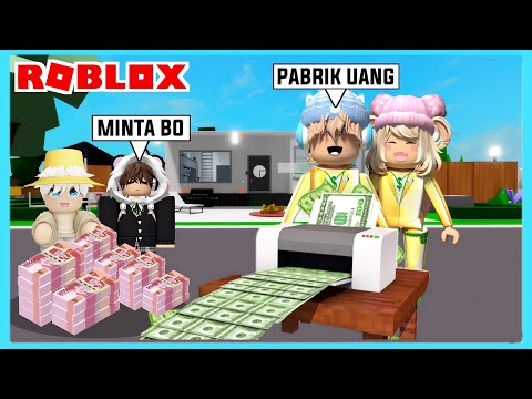 Aku Dan Adiku Membuat Pabrik Uang Dan Jadi Kaya Di Roblox Brookhaven ft @Shasyaalala