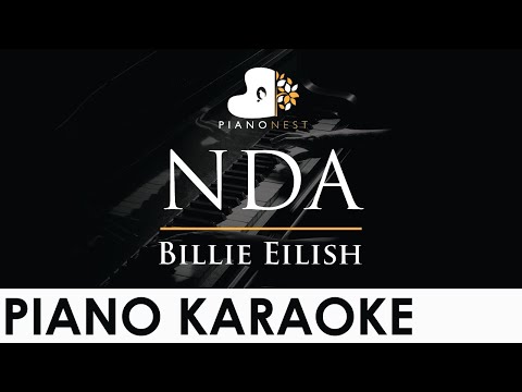 Billie Eilish – NDA – Piano Karaoke Instrumental Cover with Lyrics