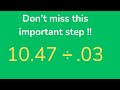 Dividing Decimals Concepts