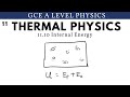 Internal Energy and Thermodynamics Concepts