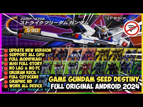 Game Gundam Seed Destiny Rengou vs. Z.A.F.T. II Plus Offline Ukuran Kecil Di Android Terbaru 2024