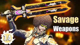 All NEW Grand Champion's SAVAGE Weapons & Armor Sets | Patch 7.4 | 4K/UHD