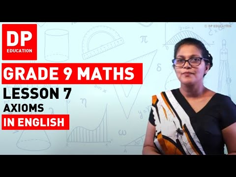 Lesson 7. Axioms | Maths Session for Grade 09