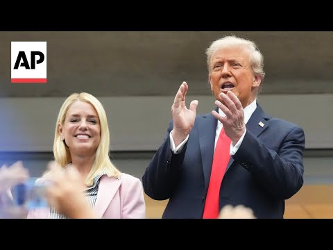 YouTube video thumbnail: Trump Receives a mix of Cheers and Boos as he Attends the US Open