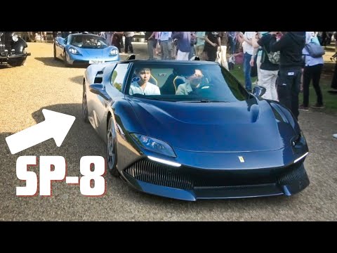 €4Million ONE-OFF ferrari SP-8 steals the car show!