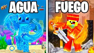 100 Jugadores en una GUERRA ELEMENTAL en Minecraft... 🌪️🔥