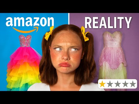 I BOUGHT The WORST REVIEWED Prom DRESSES on AMAZON!