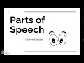 Exploring the 9 Parts of Speech in English