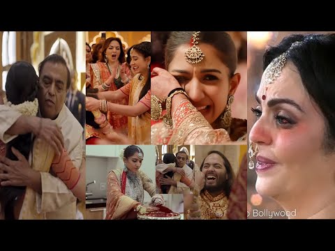 Nita Ambani Crying after Radhika Merchant brokedown at her Vidaai with Anant Ambani!