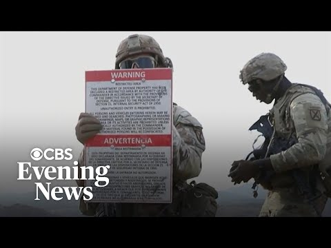 YouTube video thumbnail: U.S. Military Presence at Southern Border Hampering Hunters, Hikers