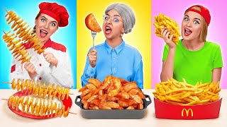 Reto De Cocina Yo vs Abuela | Increíbles Hacks de Cocina de Trend DO Challenge