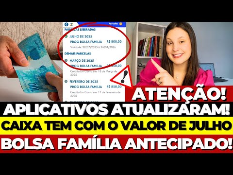 10/07 🙌🏻FINALMENTE! APLICATIVO do BOLSA FAMÍLIA ATUALIZADO para JULHO + QUEM VAI RECEBER?