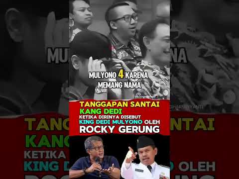 ROCKY GERUNG NYINYIRIN KDM #kdm #jawabarat #shorts