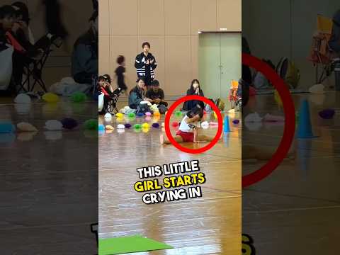 Little girl need some courage in the  school competition ❤️ #shorts