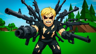 فيلم روبلوكس : ولد فقير طور في جسمة وأصبح كله اسلحة😱☢️ (امتلك قوة جبارة🔥)