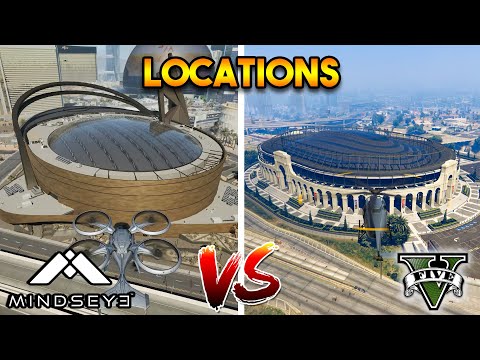 MINDSEYE LOCATIONS VS GTA 5 LOCATIONS