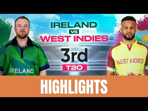 Ireland vs West Indies | 3rd T20 | Full Match Highlights | tapmad