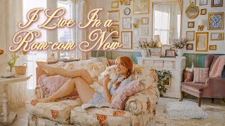 Turning my Millennial Grey Apartment into a *Romcom Set* ✨🏡 (miss honey meets you've got mail!)