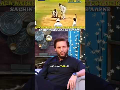 Shahid Afridi 🧐 talking about his fastest century ] #shorts #cricket #youtubeshorts