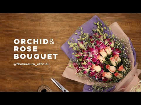 How To Make An Orchid N Rose Bouquet Easily