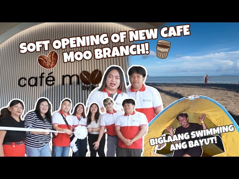 BIGLAANG DAGAT WITH IZA! (PASABOG NA SOFT OPENING NG BAGONG BRANCH NG CAFE MOO! ☕️)