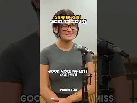 Surfer Girl Goes To Court