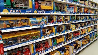 HUGE DISPLAY of Bruder Trucks, Tractors, Excavators at a Toys Shop! Bruder Toys Shop XXL extra long