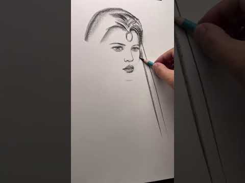 Drawing Girl 787  #drawing #art  #pencilportrsit #drawingtechniques