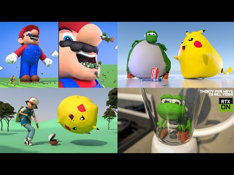 Fun Ways to Kill Yoshi & Pikachu 🦖⚡