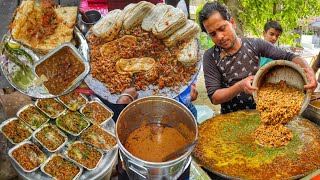 Dharamveer Tadke Wale Chole Kulche, Aloo Paratha, Raita & More || Delhi Street Food