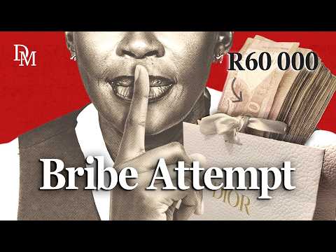 YouTube video thumbnail: Exclusive: Alleged Attempt to Bribe Daily Maverick Journalist Caught on Camera