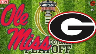 #6 Ole Miss vs #3 Georgia Sugar Bowl CFB Playoffs Quarterfinals Live Game Cast & Audio