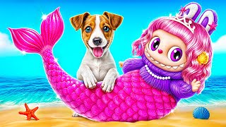 Labubu стала русалкой! Лайфхаки для владельцев животных