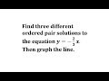 Understanding Integer Solutions and Graphing a Line