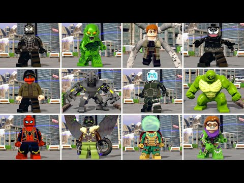 All Spider-Man MCU Villains Character in LEGO Marvel Super Heroes 2