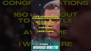 PDC EURO TOUR 8 CHAMPION LUKE WOODHOUSE DARTS LARRY DART 🎯