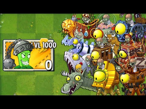 PvZ 2 Every Random Plant LEVEL 1000 Power-Up vs PvZ 2 Final Boss Fight! - Plants vs Zombies 2 Mod