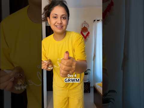 Navratri 9 days #GRWM challenge- Day 4 💛 #Navratri