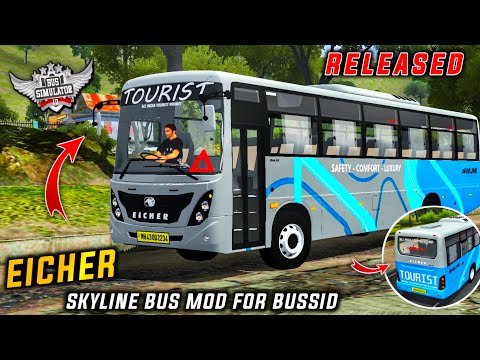 download EICHER SKYLINE BUS MOD for bus simulator indonesia | BUSSID V4.3.4 | #bussidmods