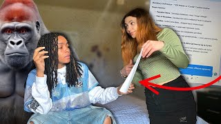 SIGNING MY GF UP FOR THE 100 WOMEN VS. 1 GORILLA PRANK