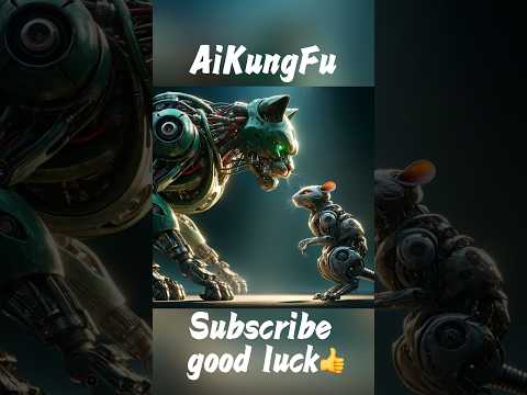 【Cat and Mouse War I: Mecha Arena】《貓鼠大戰Ⅰ：機甲擂台》#cat #ai #strong #kungfu #mecha #ai绘画#aigc #chatgpt