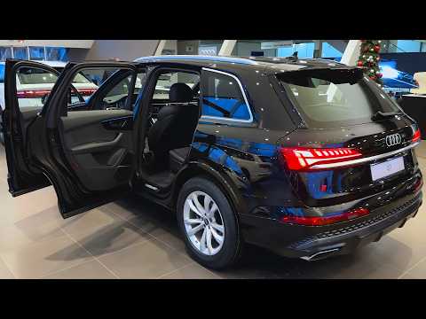 2025 Black Audi Q7 50 TDI Quattro S-Line - Interior and Exterior Walkaround 4K