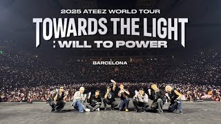 ATEEZ (에이티즈) TOWARDS THE LIGHT: WILL TO POWER IN BARCELONA FULL CONCERT FANCAM 4K EUROPE TOUR 2025