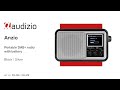 Audizio Anzio Portable DAB+ Radio with Bluetooth, Black