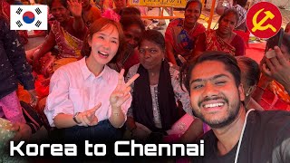 ചെന്നൈ സ്റ്റാലിൻ വിരുദ്ധ കമ്മ്യൂണിസ്റ്റ്‌ സമരപന്തലിൽ കൊറിയക്കാരി | korean girl in Chennai 