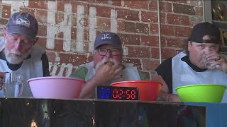 April Fool's joke turns into ham ball eating contest benefiting mental health non-profit